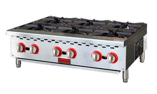 Omcan 47381 36" Six Burner Hot Plate