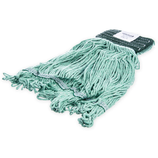 Carlisle 369478B09 Medium Green Synthetic/Cotton Blend Flo-Pac Looped-End Mop With Green Band