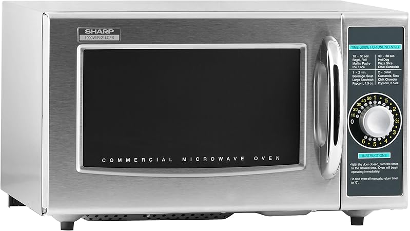 Sharp R-21LCFS 1 cu. ft. Stainless Steel Medium Duty Microwave Oven