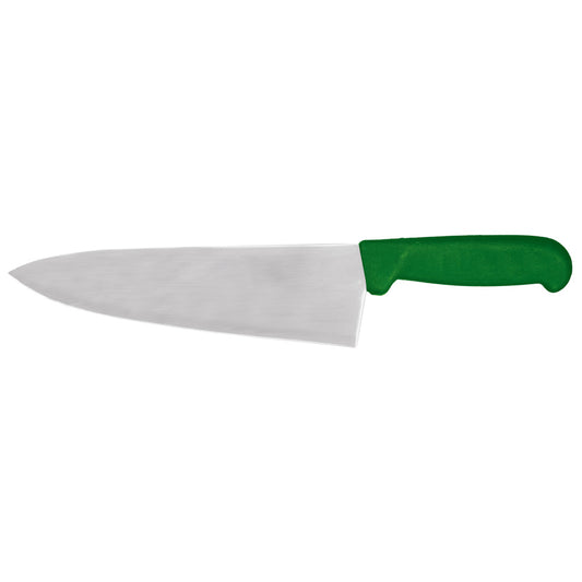 Omcan 12003 8-inch Medium Cook Knife with Green Polypropylene Handle