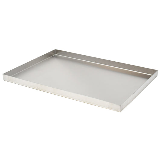 Omcan 43517 18" x 18" x 1" Stainless Steel Pan with Drain Holes
