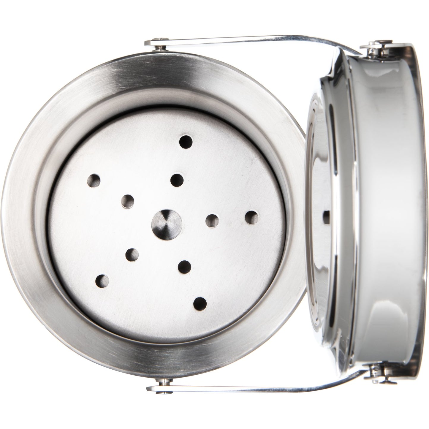 Carlisle 609190 1.5 Qt Silver Double-Wall Ice Bucket with Tong