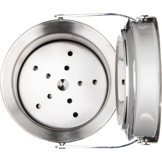 Carlisle 609190 1.5 Qt Silver Double-Wall Ice Bucket with Tong
