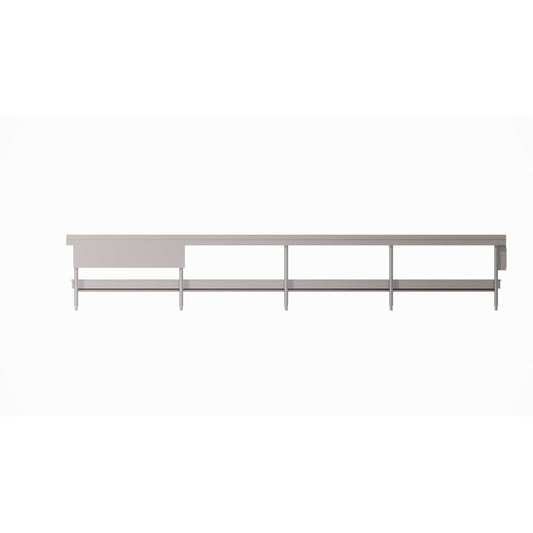 Dinex DXIESFB8 8' Stainless Steel Fabric Belt Conveyor