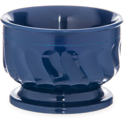 Carlisle DX320050 5 oz Dark Blue Polypropylene Turnbury Insulated Pedestal Based Bowl (48/cs)