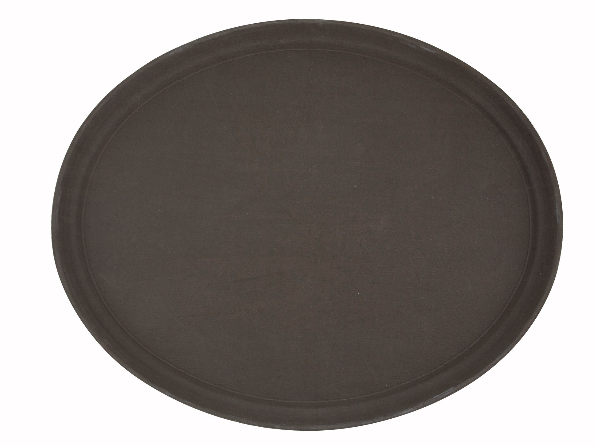 Winco TRH-2722 22" x 27" Brown Easy Hold Rubber Lined Tray