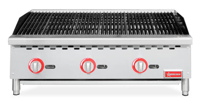 Omcan 47378 36" 3 Burners Radiant Gas Charbroiler