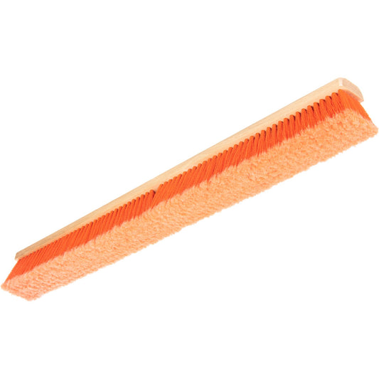 Carlisle 4501624 36" Flo-Pac Hardwood Push Broom Head with Orange Polypropylene Flagged Bristle