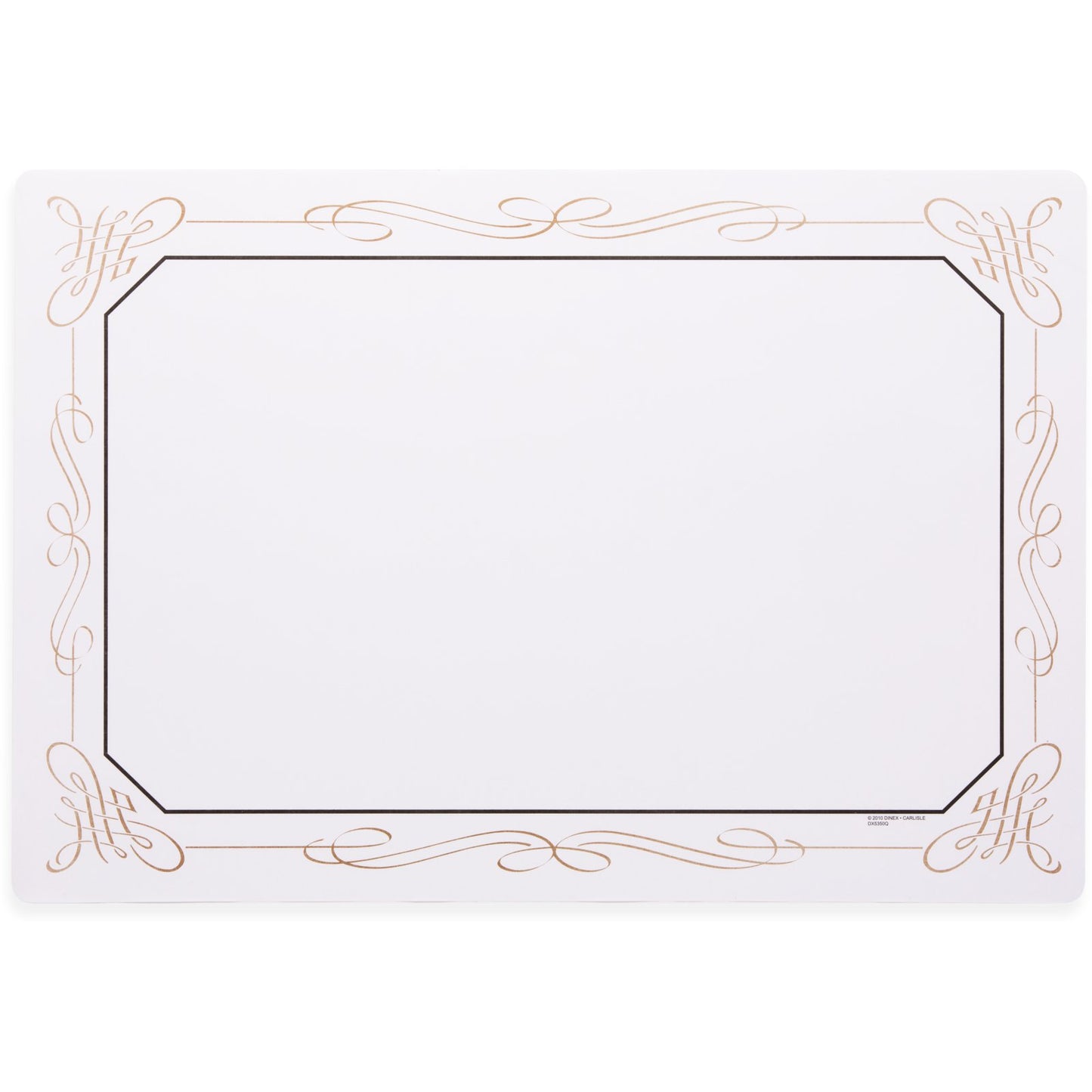 Carlisle DX5350Q 13" x 19" Filigree Tray Cover Size: Q w/ Straight Edge/Small Corner