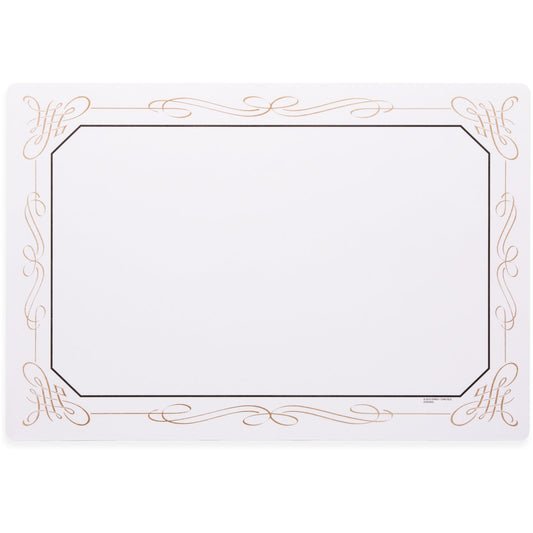 Carlisle DX5350Q 13" x 19" Filigree Tray Cover Size: Q w/ Straight Edge/Small Corner