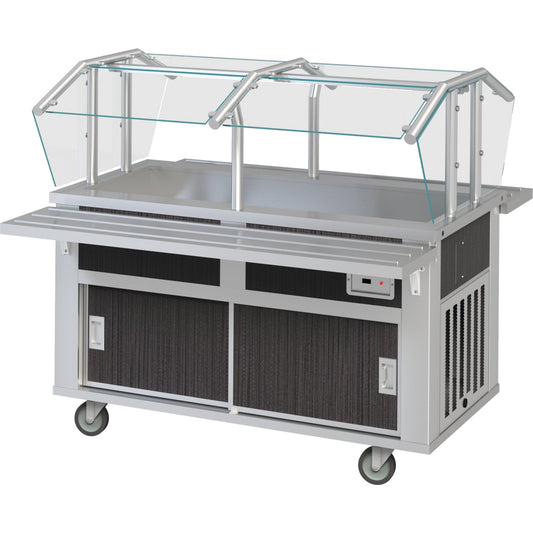 Dinex DXP4CM 63" x 30" x 36" Stainless Steel DineXpress Cold Food Counter