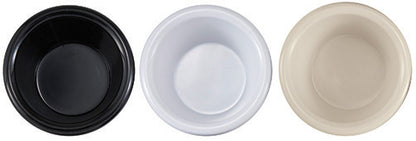 Winco RFM-2K 2 oz. Black Fluted Ramekins