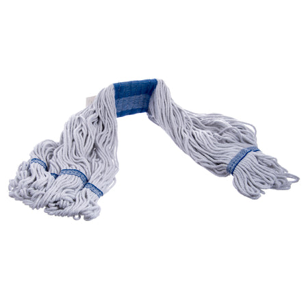 Carlisle 36943000 X-Large Synthetic/Cotton Blend Flo-Pac Blue Band Mop With Looped End