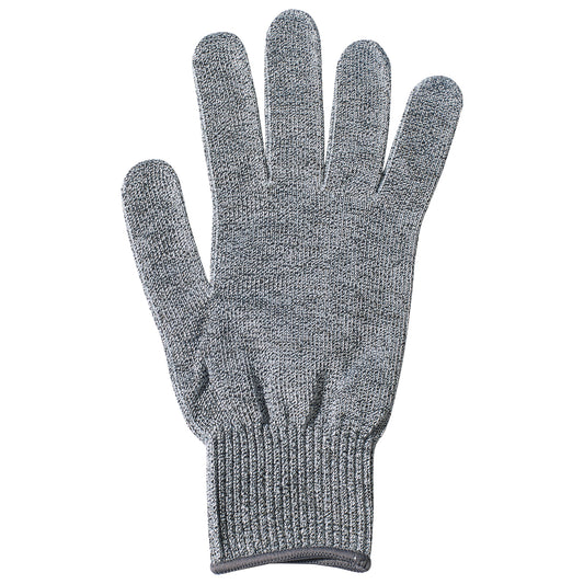 Winco GCRA-L Large Gray Cut Resistant Glove, Gray Wristband