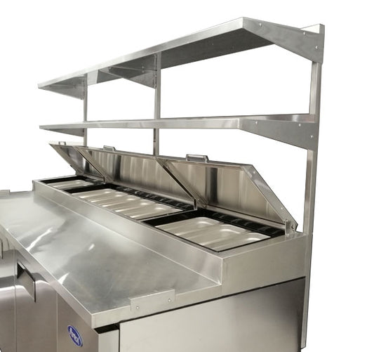 Atosa MROS-67P Over Shelf for 67" Pizza Prep Table