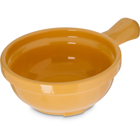 Carlisle 700622 8 oz Honey Yellow Handled Soup Bowl