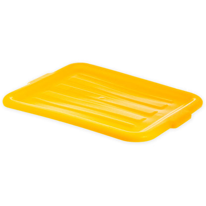 Carlisle N4401204 15" x 20" x 1" Yellow Comfort Curve Tote Box Universal Lid