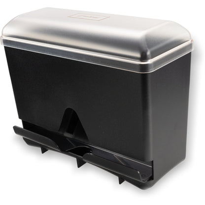 San Jamar ST250 5" x 10.5" x 8.75" Black Junior Bulk Straw Dispenser