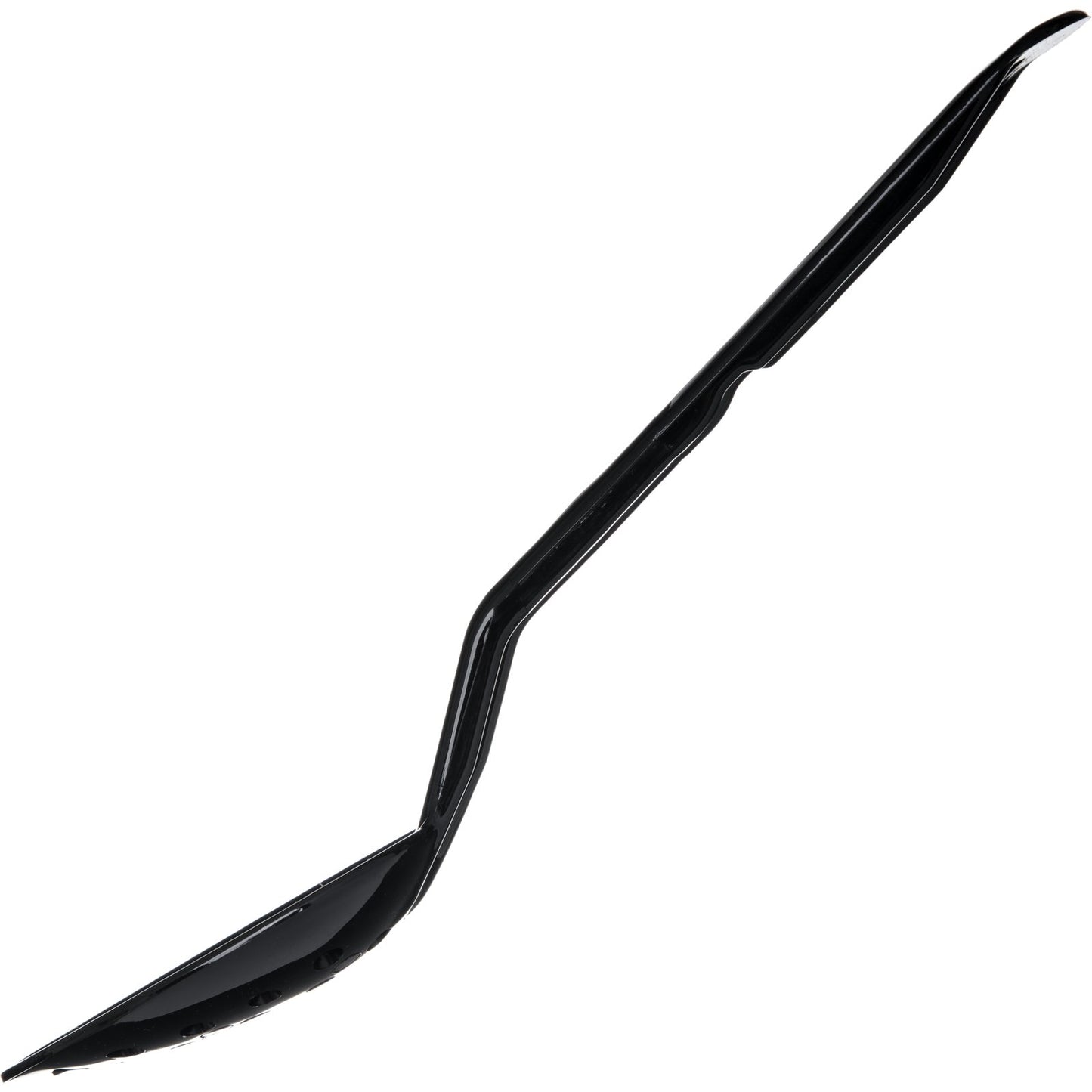 Carlisle 441103 11" Black Polycarbonate Perforated Serving Spoon