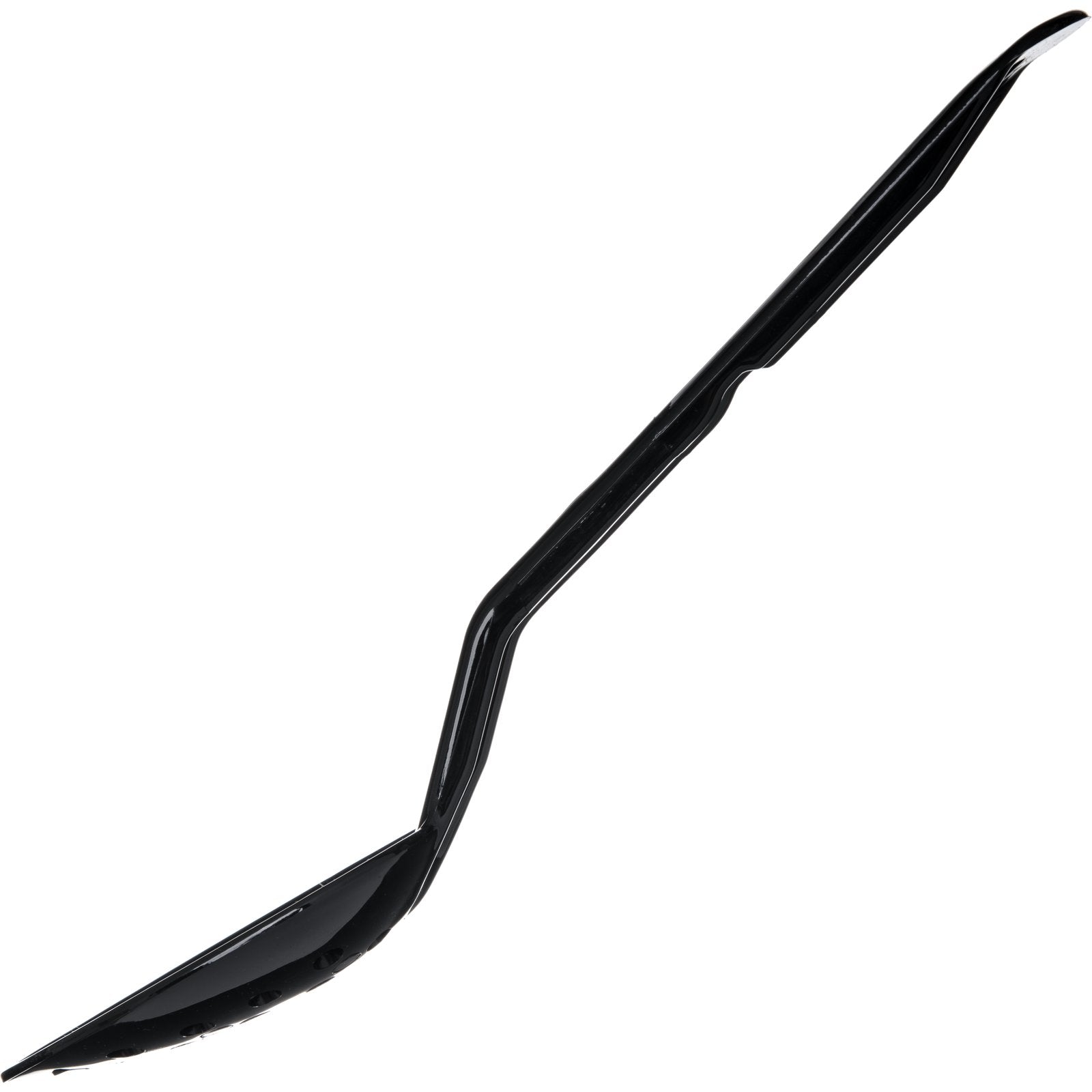 Carlisle 441103 11" Black Polycarbonate Perforated Serving Spoon