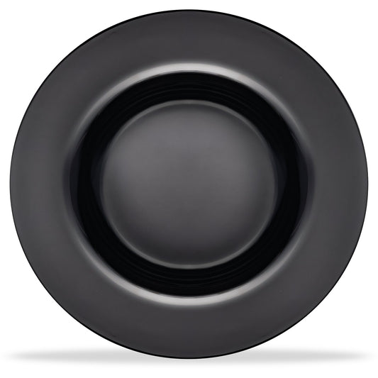Carlisle 3303003 20 oz Black Sierrus Melamine Chef Salad Pasta Bowl