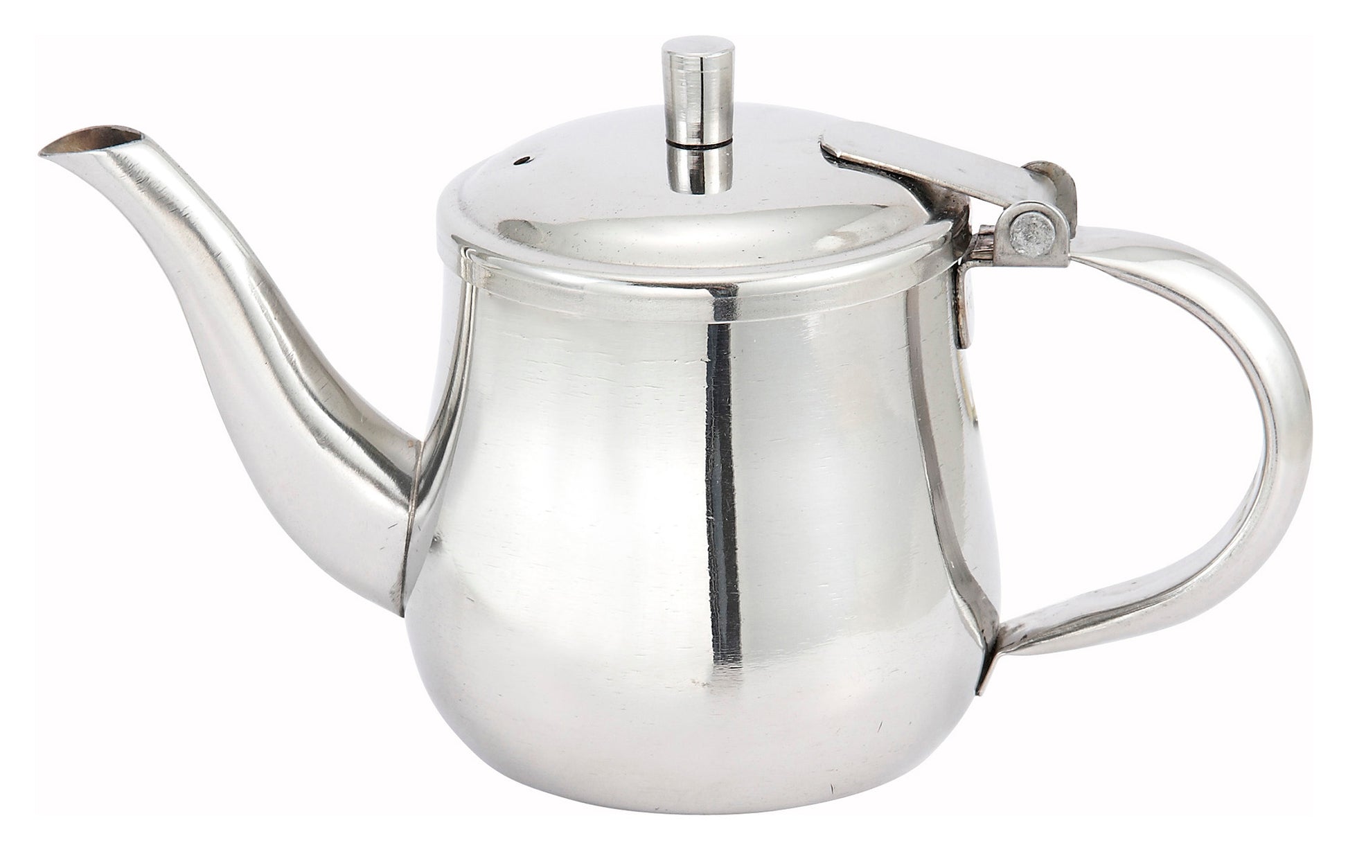 Winco GS-10 10 oz. Stainless Steel Gooseneck Server