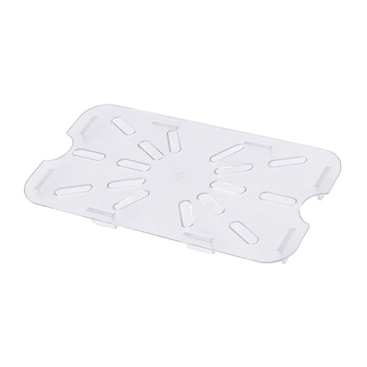 Omcan 85034 1/3-size Clear Polycarbonate Drain Shelf for Food Storage Pans