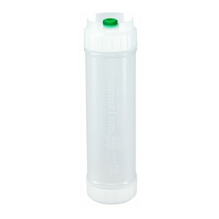 San Jamar 857320S 20 oz Natural EZ-KLEEN Sauce Bottle - Green Valve - Low Viscosity - 12 pack