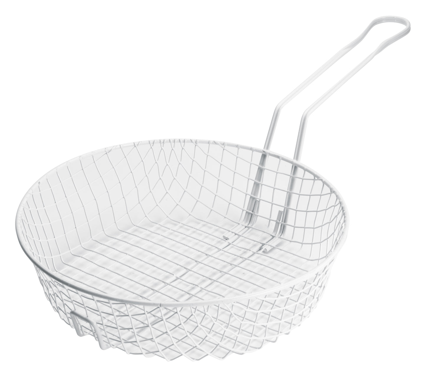 Winco MSBW-12 12" White Plastic Coating Coarse Mesh Breading Basket