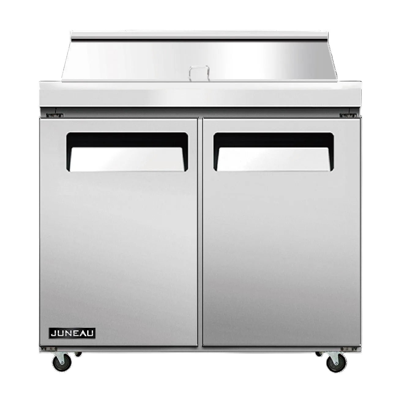 Omcan 58006 3.4 cu.ft. 36" 2-Door Juneau Refrigerated Prep Table