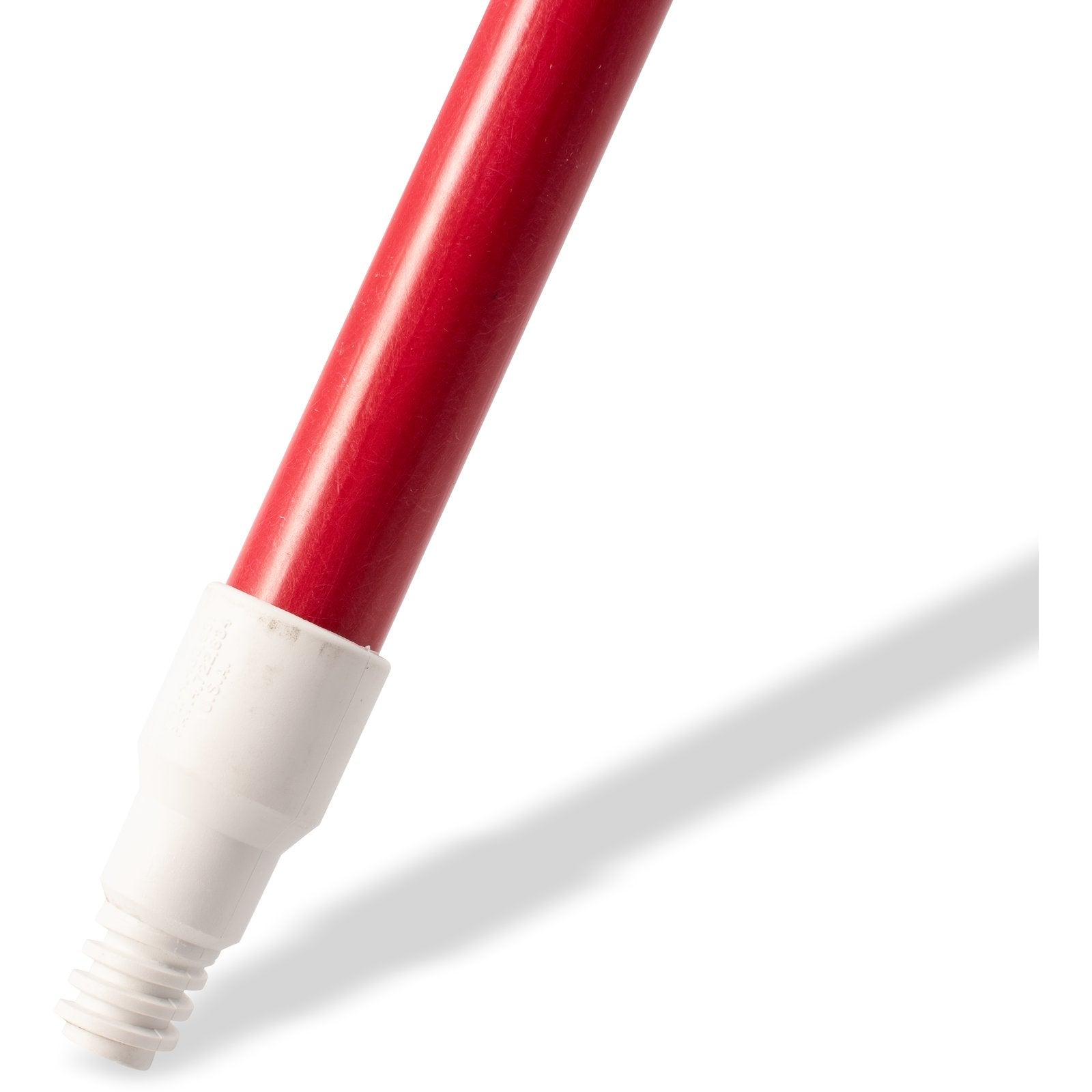 Carlisle 4022705 60" Red Fiberglass Sparta Solid Foam-Filled, Threaded Handle with Flex Tip
