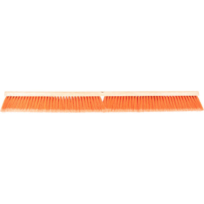 Carlisle 4501624 36" Flo-Pac Hardwood Push Broom Head with Orange Polypropylene Flagged Bristle