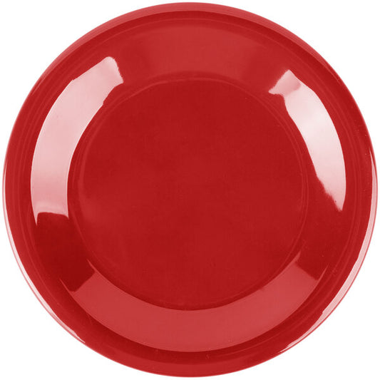 Carlisle 3301805 6.5" Red Sierrus Melamine Wide Rim Pie Plate