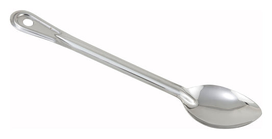 Winco BSOT-15 15" Stainless Steel Solid Basting Spoon