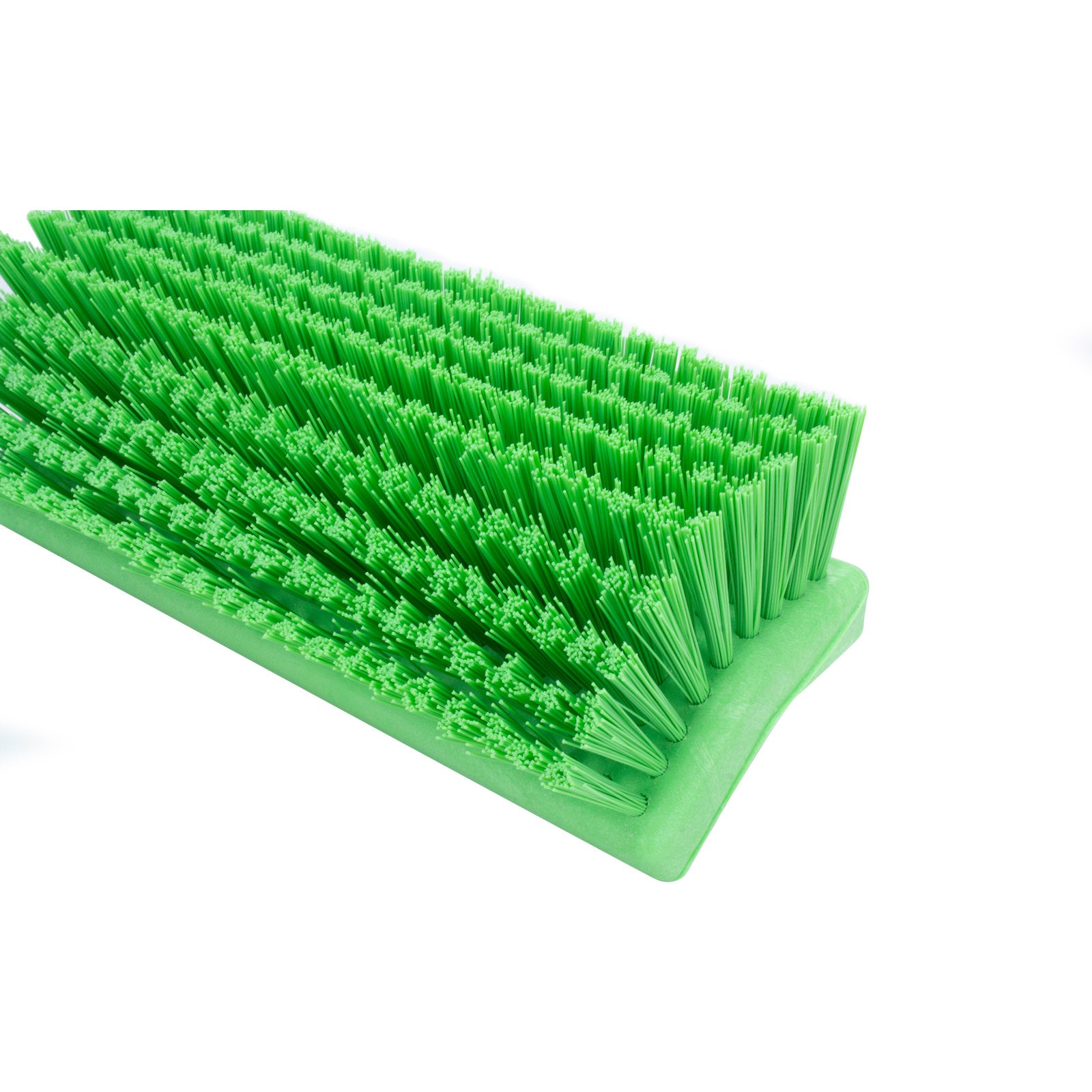 Carlisle 40423EC75 10" Lime Color Coded Bi-Level Scrub Brush