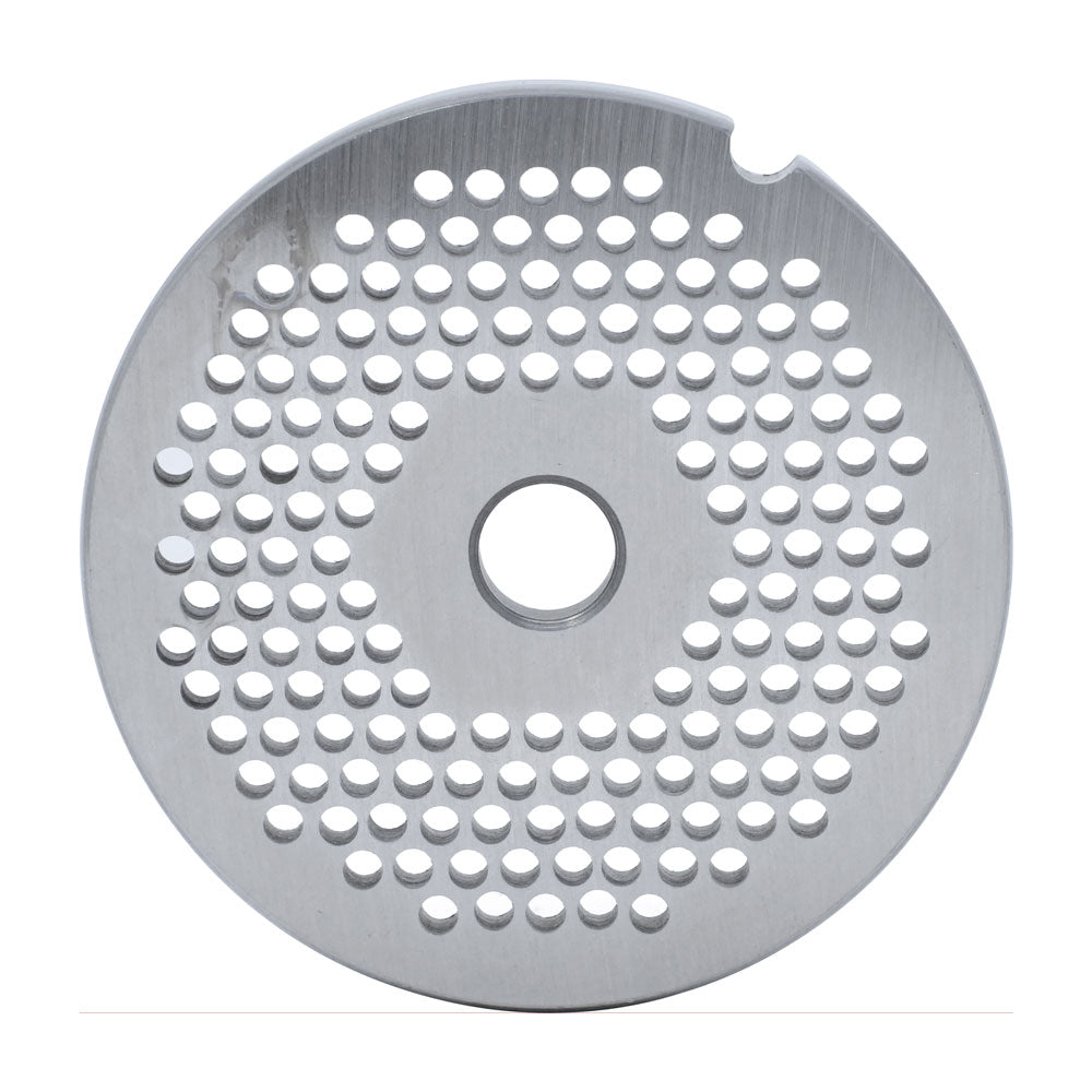 Omcan 11213 #12 One Notch/Round European Style Stainless Steel Hubless Plate, 3.2mm (1/8")