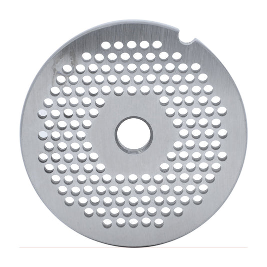 Omcan 11213 #12 One Notch/Round European Style Stainless Steel Hubless Plate, 3.2mm (1/8")