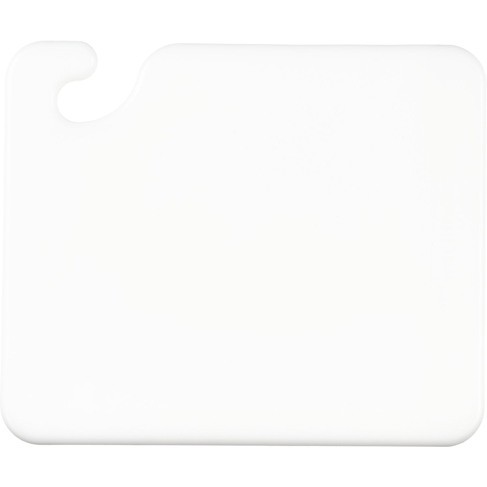 San Jamar CB101212WH 12" x 12" x 0.5" White Cut-N-Carry Cutting Board