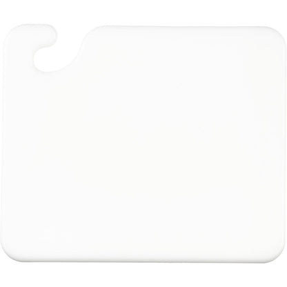 San Jamar CB101212WH 12" x 12" x 0.5" White Cut-N-Carry Cutting Board