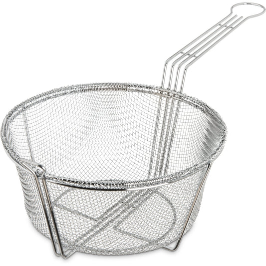Carlisle 601001 9-3/4" Chrome-Plated Steel Mesh Fryer Basket