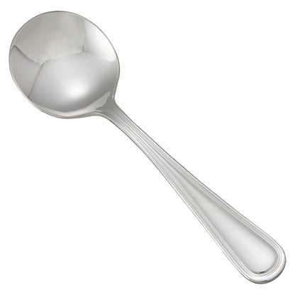 Winco 0021-04 Continental Bouillon Spoon, 18/0 Extra Heavyweight