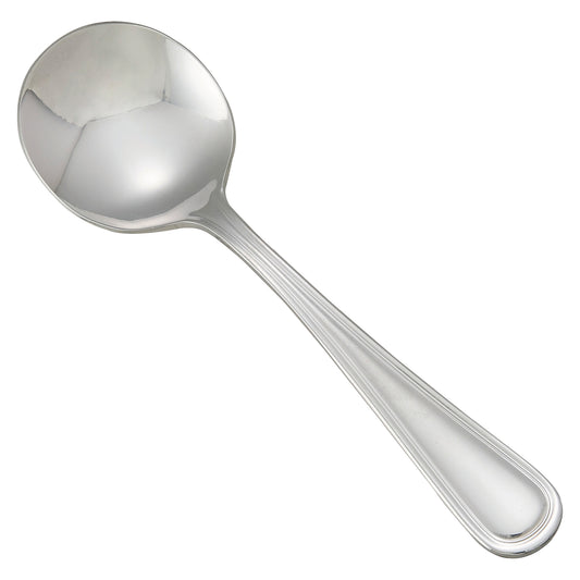 Winco 0021-04 Continental Bouillon Spoon, 18/0 Extra Heavyweight