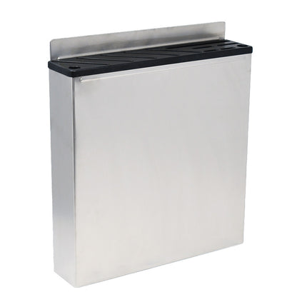 Omcan 12903 Stainless Steel Knife Rack with Black Plastic Insert