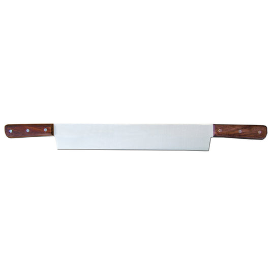 Omcan 11518 14-inch Cheese Knife with Double Wooden Handle