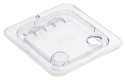 Winco SP7600H 1/6 Size Clear Hinged Lid Cover for SP7602/7604/7606