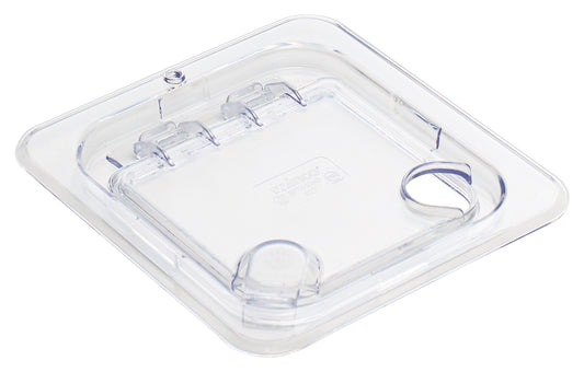 Winco SP7600H 1/6 Size Clear Hinged Lid Cover for SP7602/7604/7606