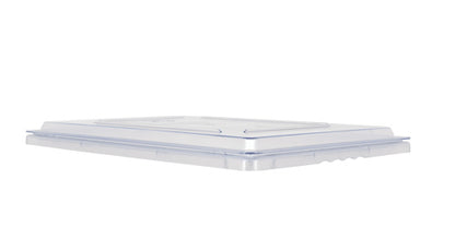 Omcan 85124 Clear Rectangular Polycarbonate Cover for 18" x 26" Food Storage Container
