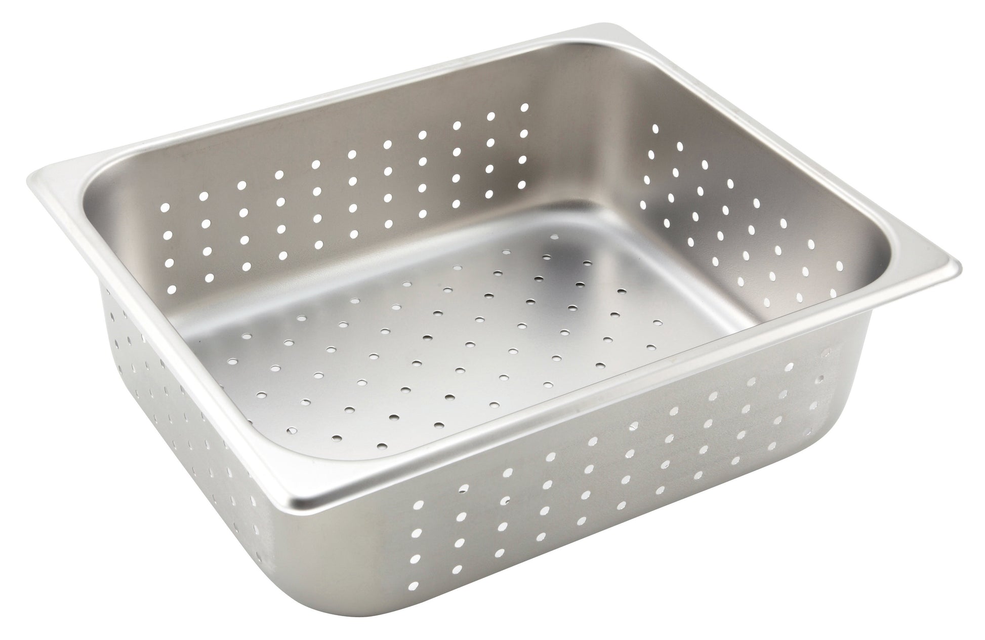 Winco SPHP4 Half-size Stainless Steel Perforated Steam Pan, 4" Deep