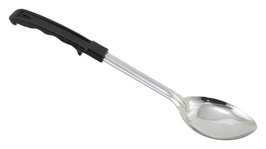Winco BHON-13 13" Stainless Steel Solid Basting Spoon with Plastic Handle