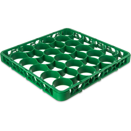 Carlisle REW30SC09 Green 30 Compartment Polypropylene OptiClean NeWave Color-Coded Short Glass Rack Extender